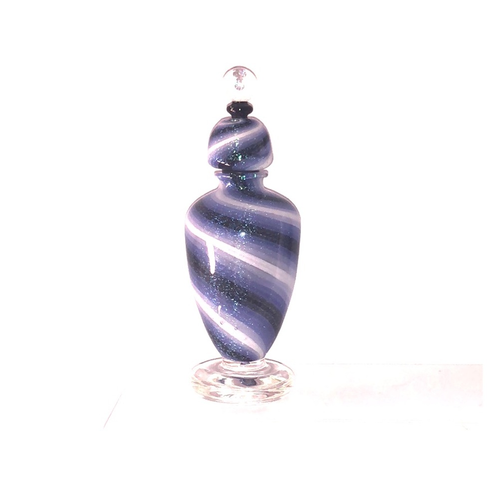 Handmade glass perfume bottle